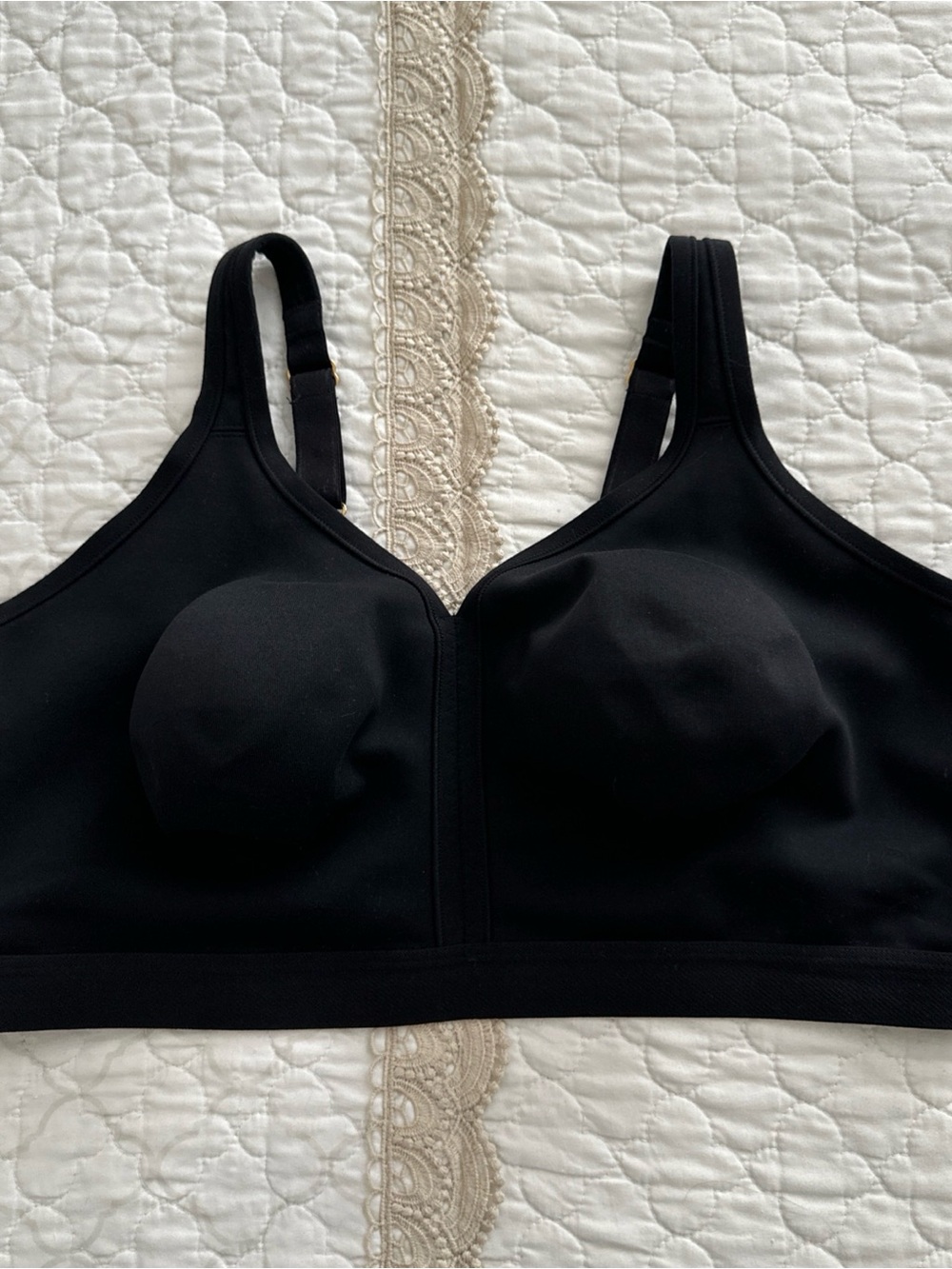 Soma Embraceable Wireless Unlined Bra Size 42G Black Full Coverage Lightweight